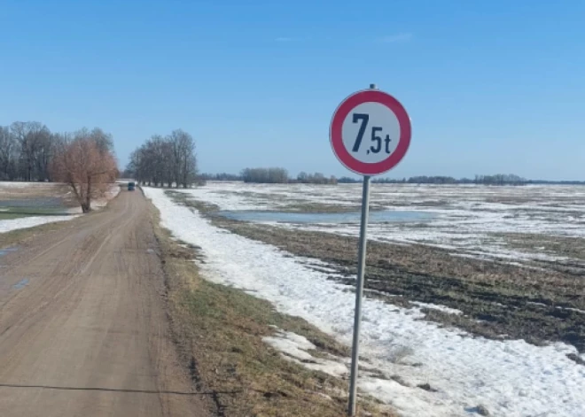 Jelgavs novadā: Zaļenieku pagastā uz laiku nosaka transporta masas ierobežojumus