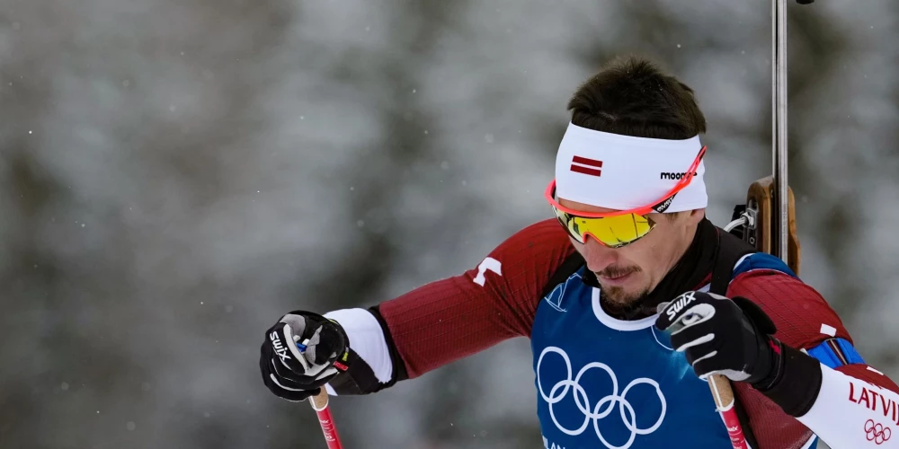 Latvijas biatlonists Andrejs Rastorgujevs.