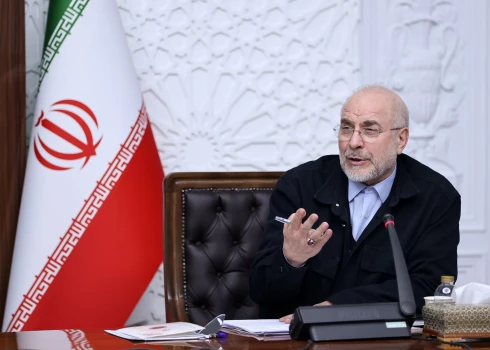 Irānas parlamenta priekšsēdētājs Mohammads Bāgers Galibafs.