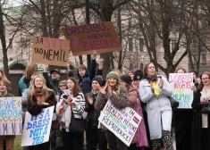 В Риге готовятся к Женскому маршу солидарности: сегодня откроется мастерская плакатов