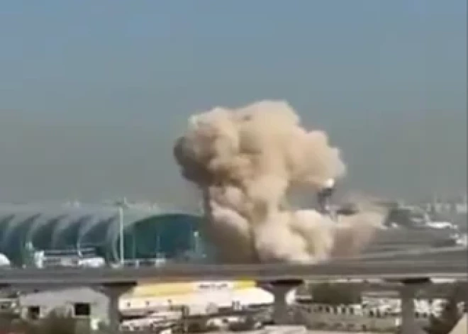 VIDEO: Irānas drons uzsprāgst netālu no Dubaijas lidostas