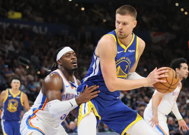 Porziņģis atgriežas laukumā ar deviņiem punktiem, viņa pārstāvētajai "Warriors" piedzīvojot zaudējumu