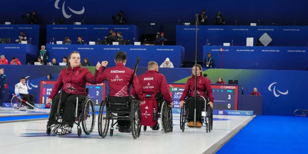 Latvijas ratiņkērlinga komanda svētdien Milānas un Kortīnas paralimpiskajās spēlēs piedzīvoja otro zaudējumu.
