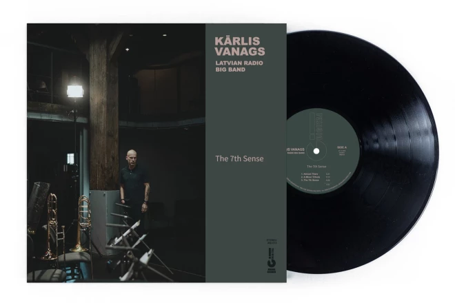 Kārļa Vanaga un Latvijas Radio bigbenda vinila plate.