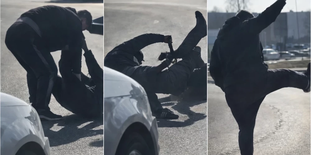 Водители устроили драку на глазах у других участников движения