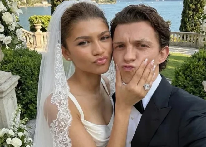 Internetā skaļu ažiotāžu izraisījušas Zendajas un Toma Holanda kāzu foto. Ir tikai viena problēma