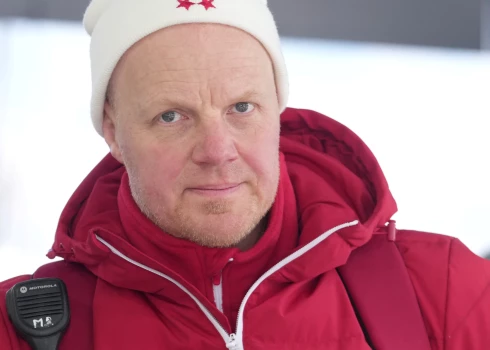 Latvijas kamaniņu braucēju treneris Mārtiņs Rubenis.