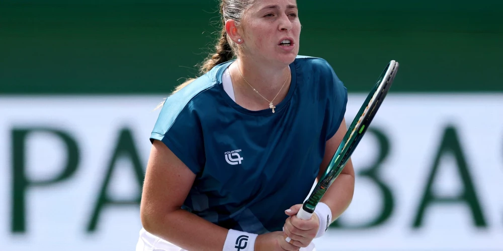 Latvijas tenisiste Aļona Ostapenko. 