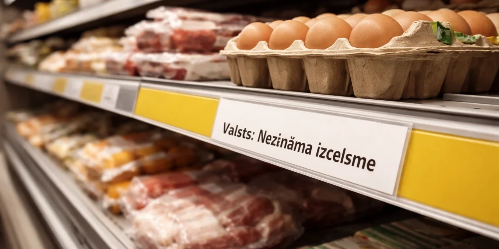 В магазинах Латвии до сих пор продаются продукты с неуказанной страной происхождения.