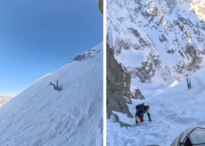 "Горы такого не прощают": видео падения альпиниста в Татрах шокировало Сеть