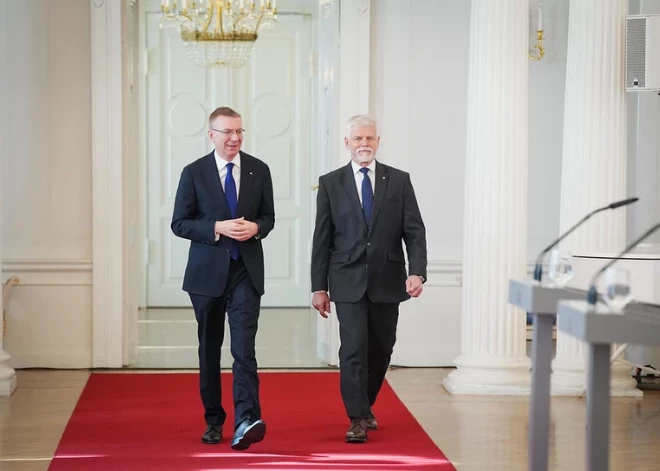 Ринкевич принял президента Чехии в Риге и сделал заявление о дальнейшей поддержке Украины