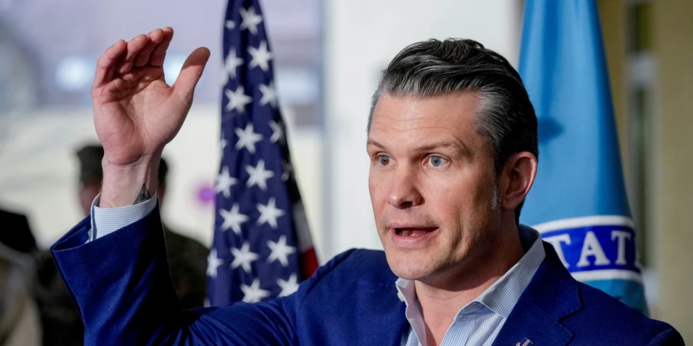 ASV kara ministrs Pīts Hegsets (foto: Scanpix / AP)