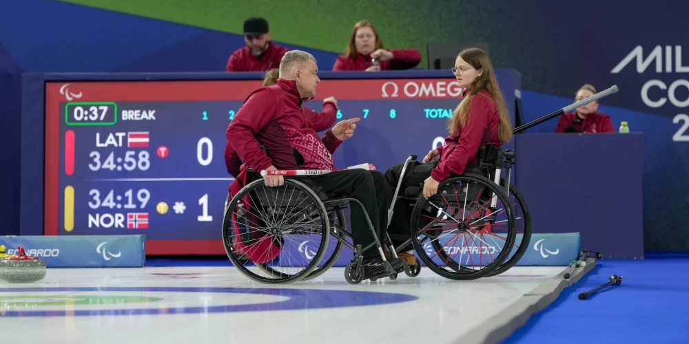 Ratiņkērlinga izlasei paralimpiskajās spēlēs palikusi vēl viena spēle. 