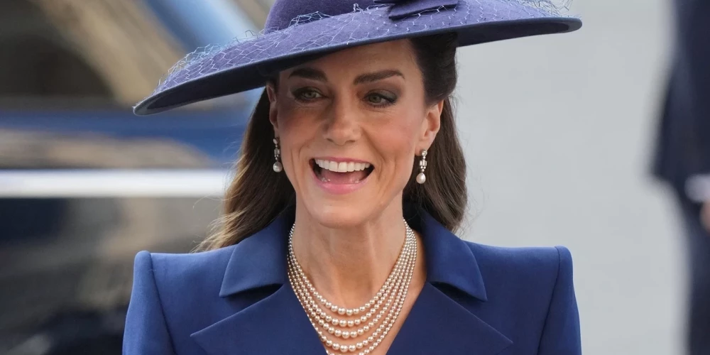 Принцесса Кэтрин на службе в честь Дня Содружества в Вестминстерском аббатстве 9 марта этого года.