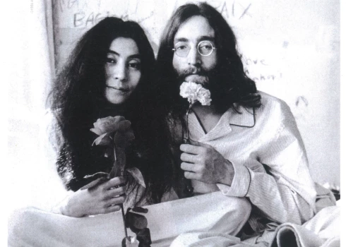 Džons Lenons un Joko Ono.