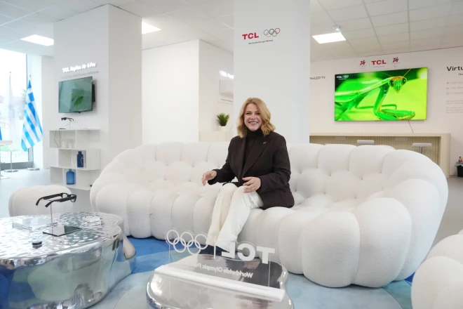 Ministru prezidente Evika Siliņa XXV ziemas olimpisko spēļu atklāšanā Milānā šī gada februārī. 