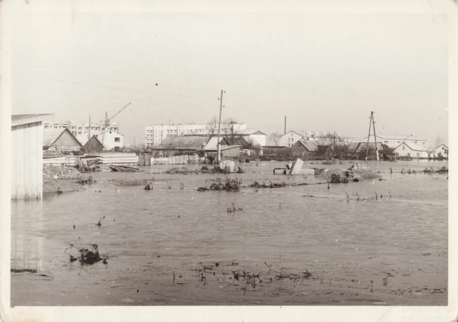 Наводнение в Екабпилсе, 1981 год.