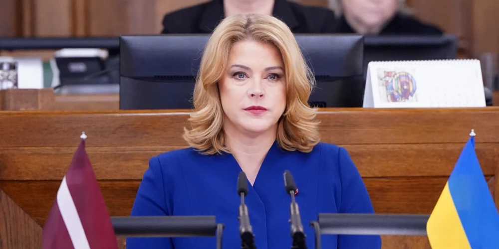 Премьер-министр Латвии Эвика Силиня.