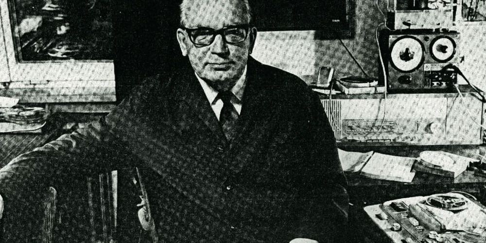 Konstantīns Raudive eksperimentu laikā pagājušā gadsimta sešdesmito gadu beigās.