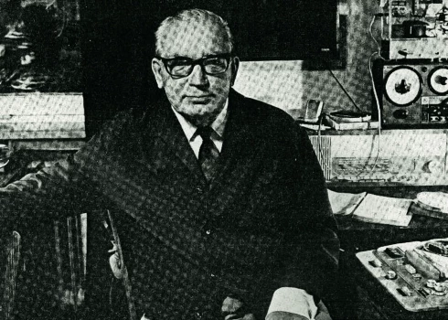 Konstantīns Raudive eksperimentu laikā pagājušā gadsimta sešdesmito gadu beigās.