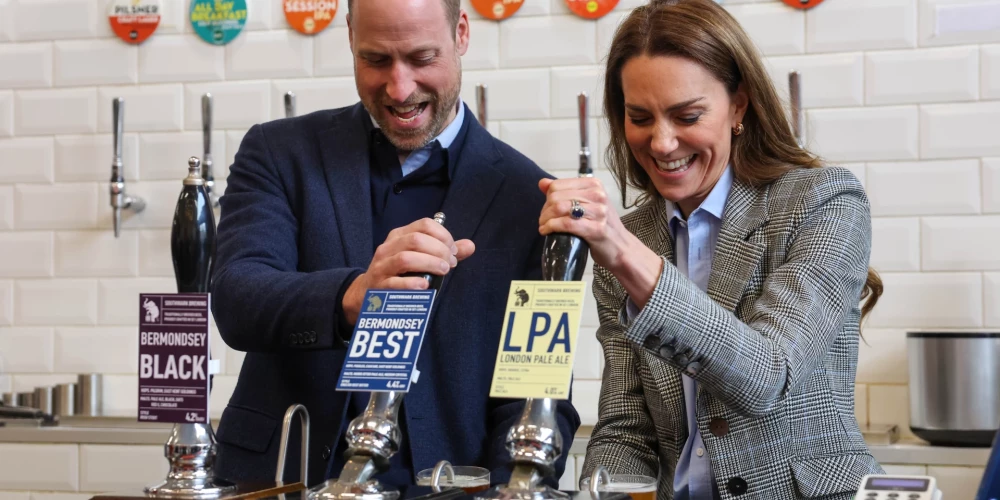 Velsas princis Viljams un princese Ketrīna 2026. gada 12. martā apmeklēja alus darītavu kvartālu “Bermondsey Beer Mile” Londonā.
