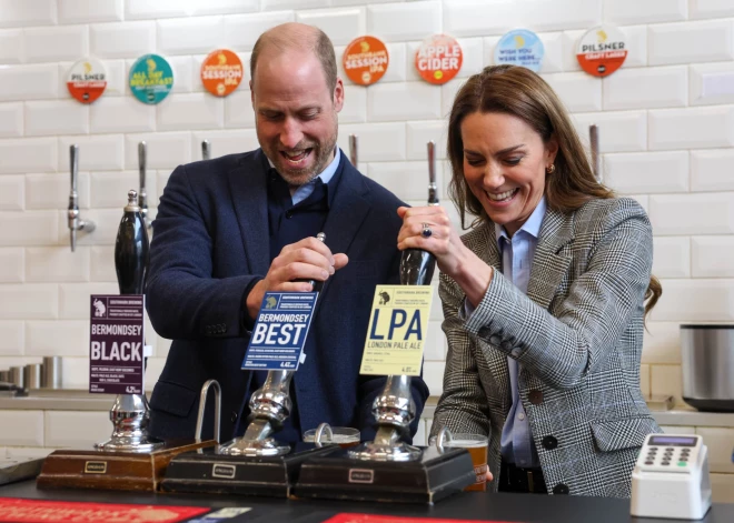 Velsas princis Viljams un princese Ketrīna 2026. gada 12. martā apmeklēja alus darītavu kvartālu “Bermondsey Beer Mile” Londonā.