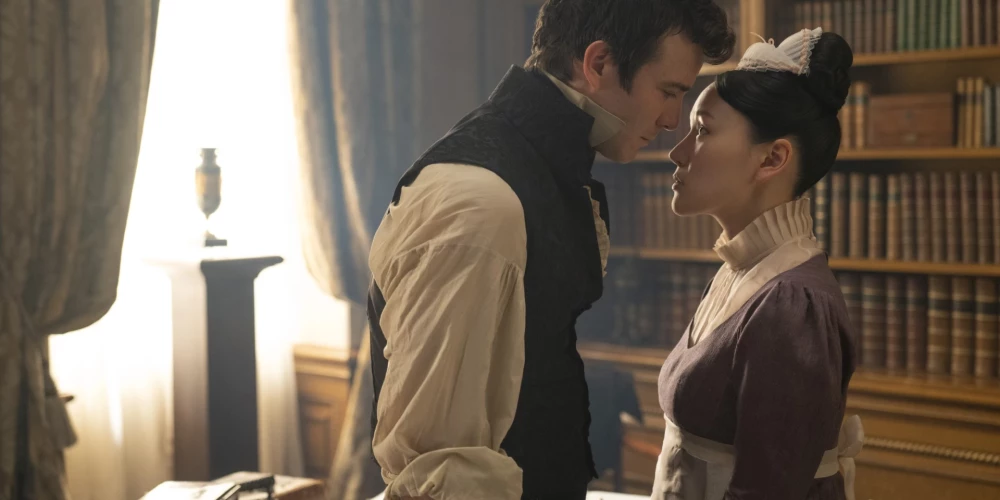 Fragments no ceturtās sezonas seriāla "Bridžertoni". 