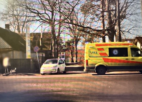 Кадр с места ДТП.