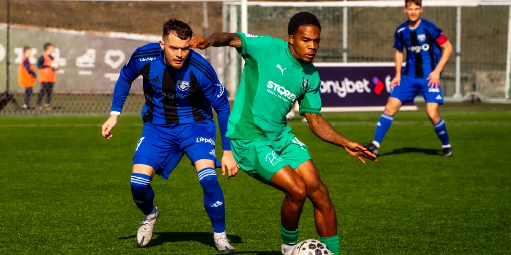  "Auda" sestdien "Tonybet" Latvijas futbola virslīgas otrās kārtas spēlē viesos ar rezultātu 2:0 (1:0) pārspēja "Grobiņu".