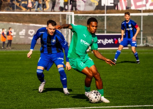  "Auda" sestdien "Tonybet" Latvijas futbola virslīgas otrās kārtas spēlē viesos ar rezultātu 2:0 (1:0) pārspēja "Grobiņu".