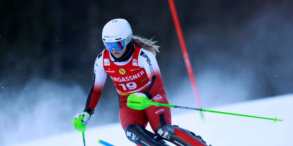 Ģērmane sasniedz visu laiku augstāko vietu neatkarīgās Latvijas kalnu slēpošanas vēsturē.