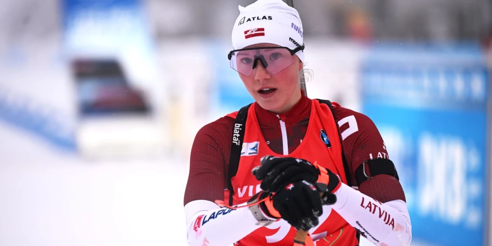 Latvijas biatloniste Elza Bleidele.