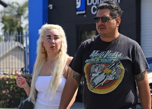 Аманда Байнс с бойфрендом.