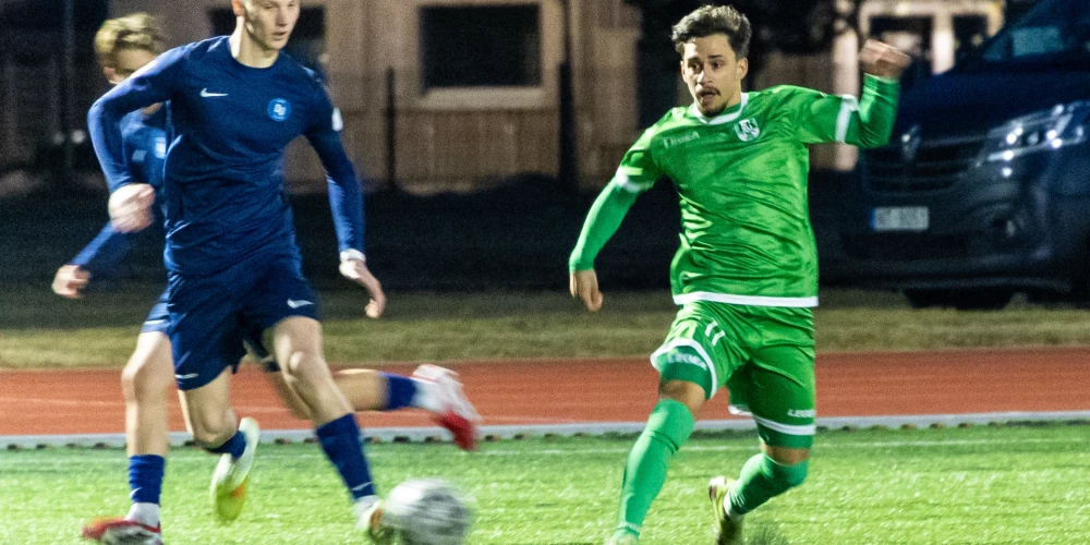 "Ogre United" izcīna pirmo punktu virslīgas vēsturē pret "Tukums 2000" (foto: Ēriks Matīss)