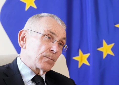 Бывший комиссар ЕС по энергетике и нынешний представитель Латвии в группе поддержки вступления Украины в ЕС Андрис Пиебалгс.