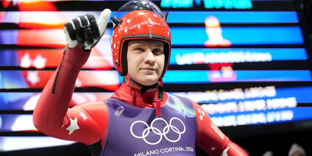 Gints Bērziņš apsteidza savu komandas biedru Kristeru Aparjodu.