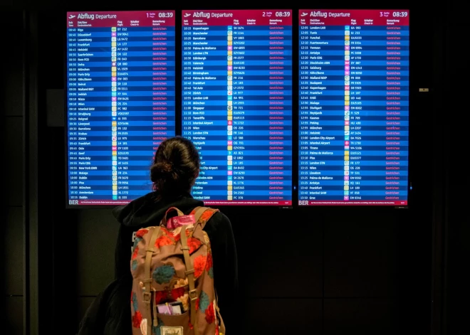 Ceļotāju ievērībai: Berlīnes starptautiskajā lidostā trešdien streikos darbinieki