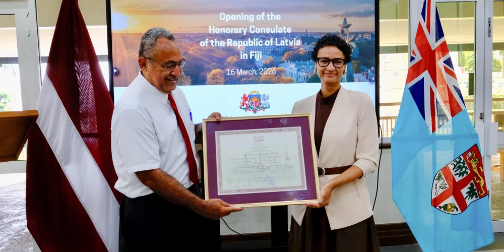 Fidži galvaspilsētā atklāts pirmais Latvijas goda konsulāts Klusā okeāna salu valstīs.