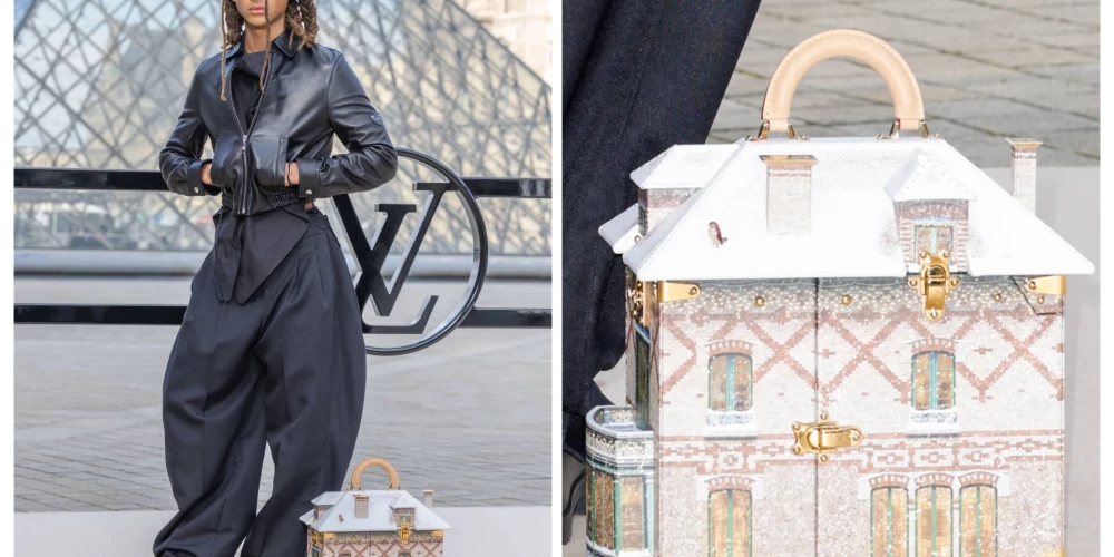 Džeidenam Smitam iespaidīga “Louis Vuitton” rokassoma par 48 000 ASV dolāriem.