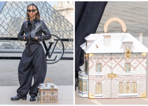 Džeidenam Smitam iespaidīga “Louis Vuitton” rokassoma par 48 000 ASV dolāriem.