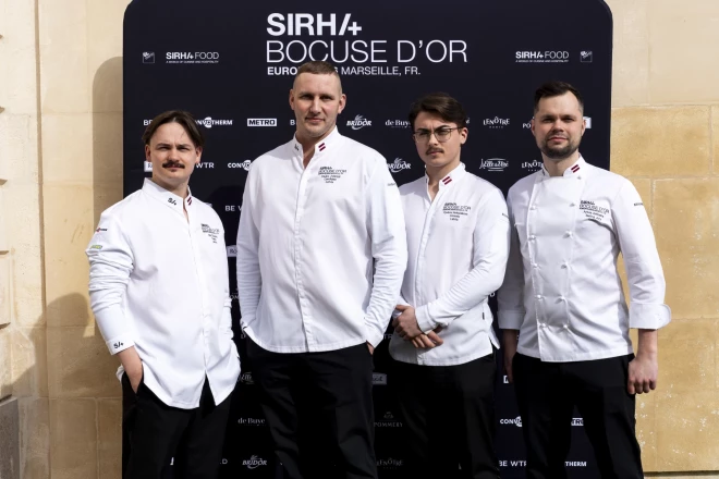 Pagājušajā svētdienā, 15. martā, Latvijas nacionālā pavāru komanda, kuras sastāvā ir valsts vadošie pavāri, uzstājās Marseļā (Francijā), pārstāvot Latviju prestižā, starptautiskā konkursa "Bocuse d’Or Europe 2026" Eiropas atlasē.