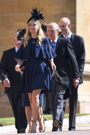 Čelsija Deivija 2018. gadā, apmeklējot prinča Harija un Meganas Mārklas kāzas Vindzorā.