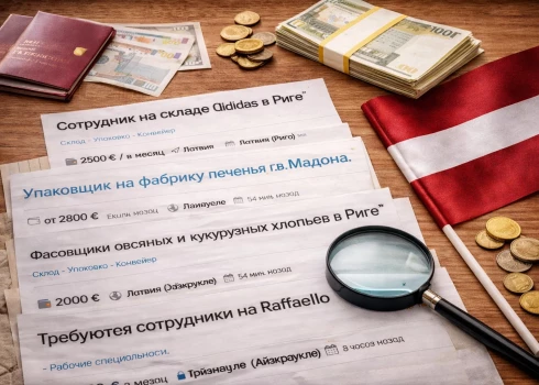 В Латвии заметили подозрительные вакансии с зарплатой до 2800 евро.