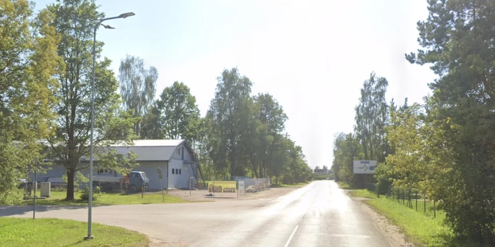 Lāčplēša un Kooperatīva ielu krustojums Preiļos (ekrānuzņēmums no "Google Maps")