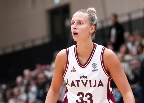 Kitija Laksa bija rezultatīvākā spēlētāja Latvijas izlasē