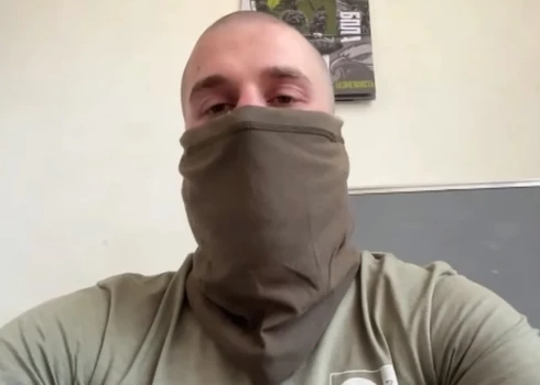 HUR vienības "Artan" karavīrs ar izsaukuma signālu "Svjats".