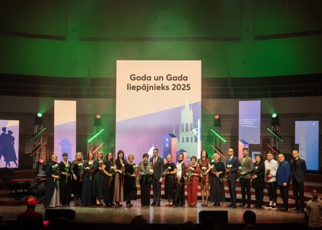Liepājas dzimšanas dienā sumināti titula “Goda un gada liepājnieks 2025” ieguvēji