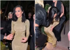 VIDEO: Kima Kardašjana piedzīvo neveiklu misēkli – realitātes šovu zvaigzne iegāžas krūmos