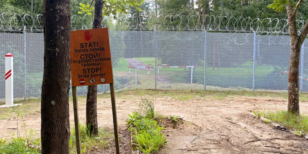 Latvijas robeža ar Krieviju Zaborjes ciemā Ludzas novadā.