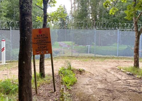 Latvijas robeža ar Krieviju Zaborjes ciemā Ludzas novadā.